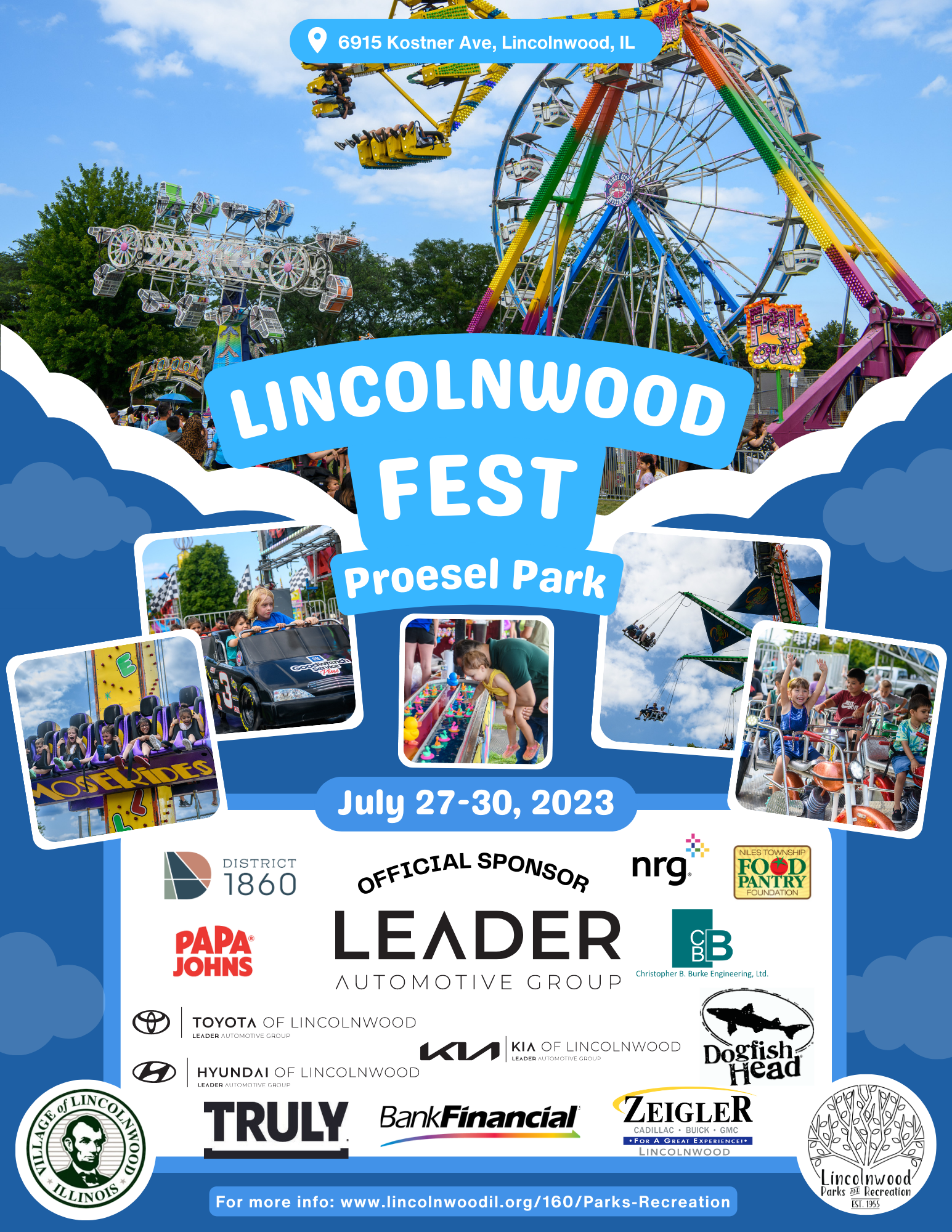 2023 Lincolnwood Fest Sponsorship Flyer 