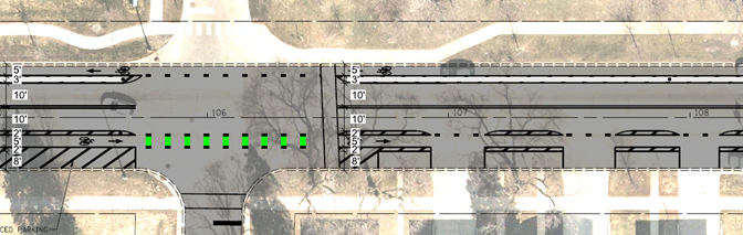 Pratt Bike Lanes East Leg
